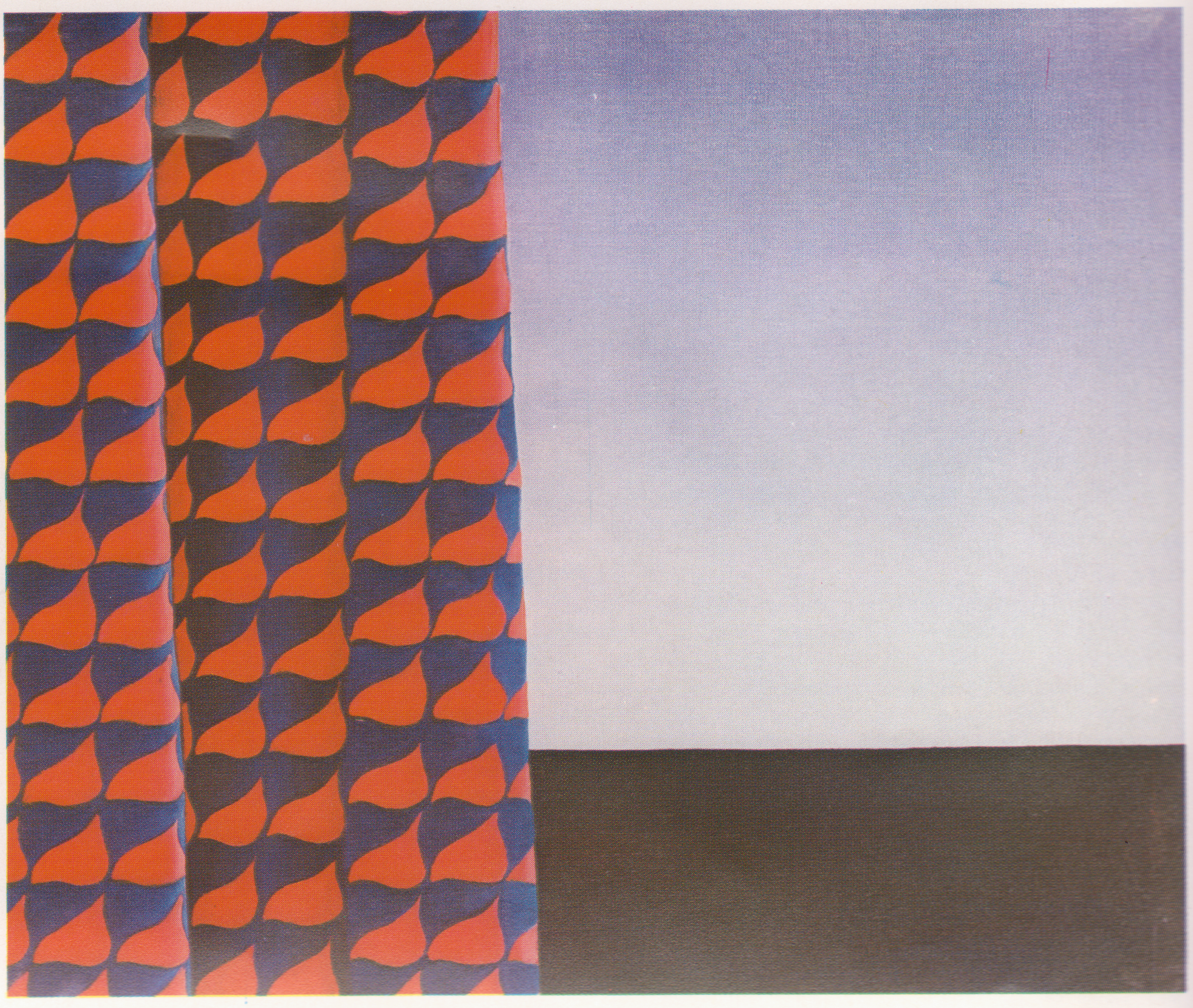 COMPOSIZIONE IN BLU E ROSSO 1976